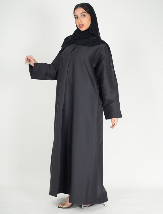 Abaya with work on sleeves