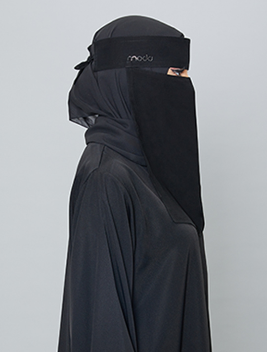 Niqab With Crystal Logo