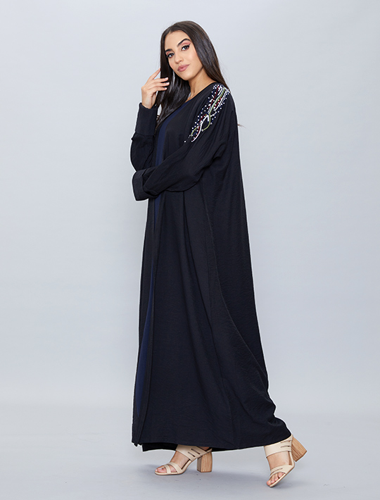 2 Pieces Set Abaya With Embroidery