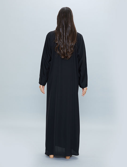 Open Abaya With Wide Sleeves