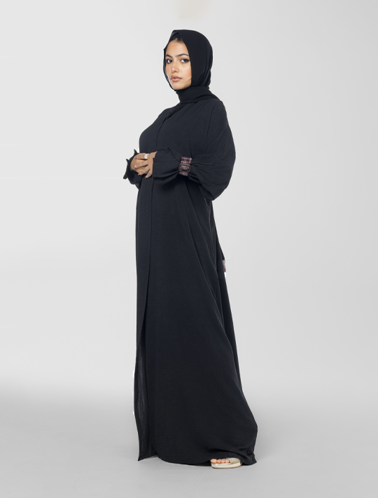 Straight Cut Open Abaya