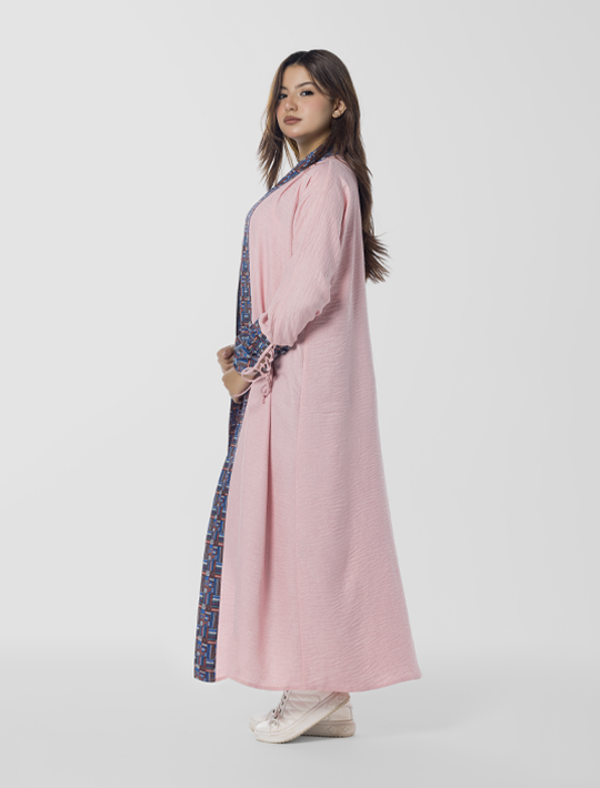 Open Abaya Sleeves With Ribbons