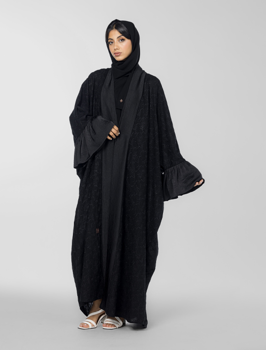 Wide Cut Open Abaya