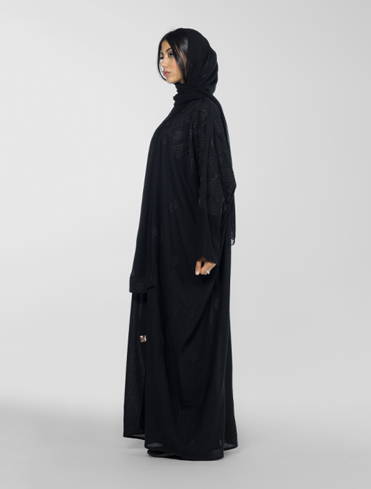 Wide Cut Open Abaya