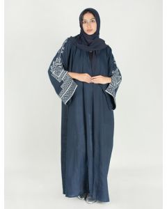 Abaya with arabesque embroidery