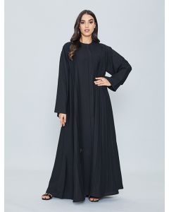 Abaya With Stitched Pleats