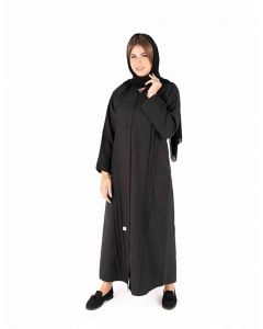 Simple Pleated Closed Abaya