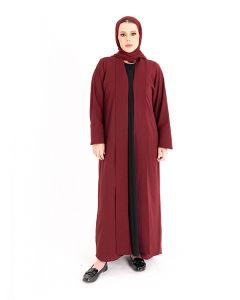 Abaya With Band and Sleeves Cuff