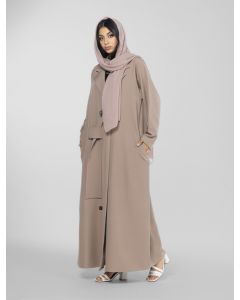Closed Abaya With Collar Style