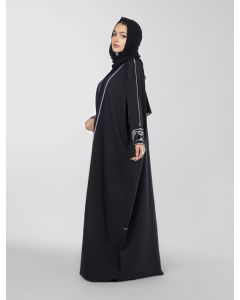 Wide Cut Open Abaya 