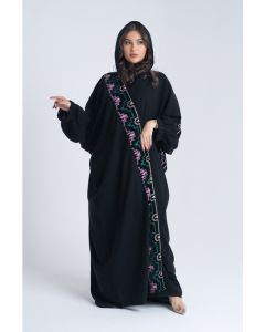 Occasion Open Abaya With Embroidery