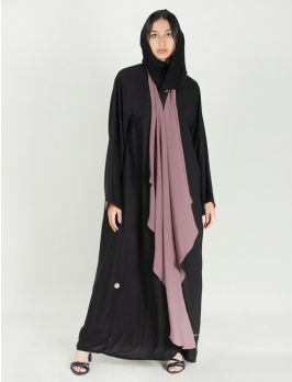 Chiffon Waterfall reversible abaya
