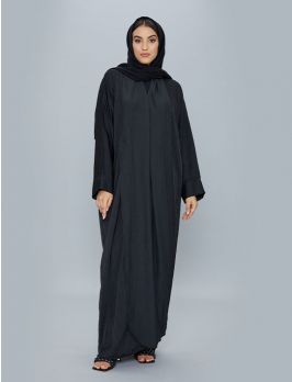 Open Abaya with Silky Fabric