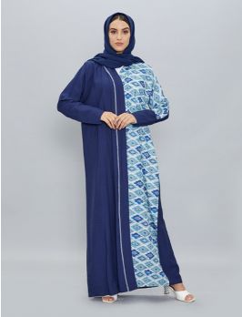 Overlap Abaya With Simple Cut And Tight Sleeves