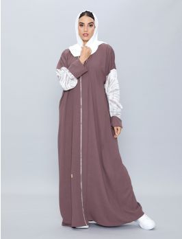 Abaya With Cut On The Middle Of The Sleeves