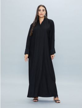 Closed Abaya With Snap Buttons
