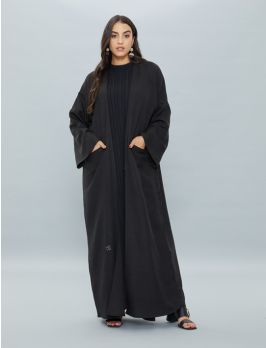 Open Abaya With Inner Front Dress