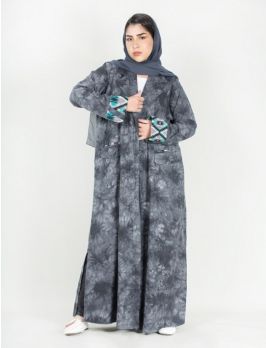 Tie dye coat Abaya