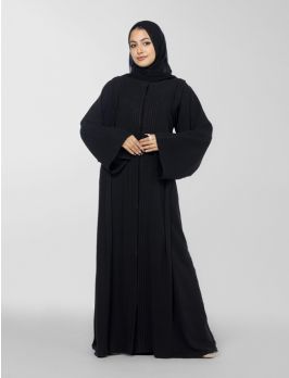 Closed Abaya With Front Folds