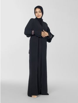 Straight Cut Open Abaya