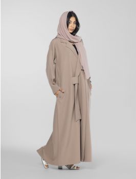 Closed Abaya With Collar Style