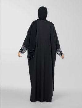 Wide Cut Open Abaya 