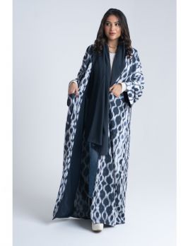 Reversible Abaya With Printed Fabric